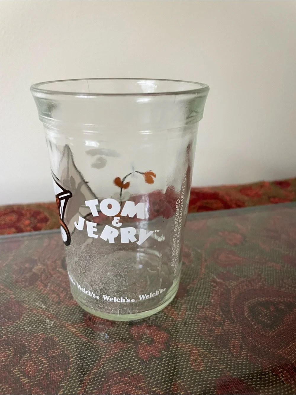 Vintage Welch's Juice Glass Tom & Jerry Kite